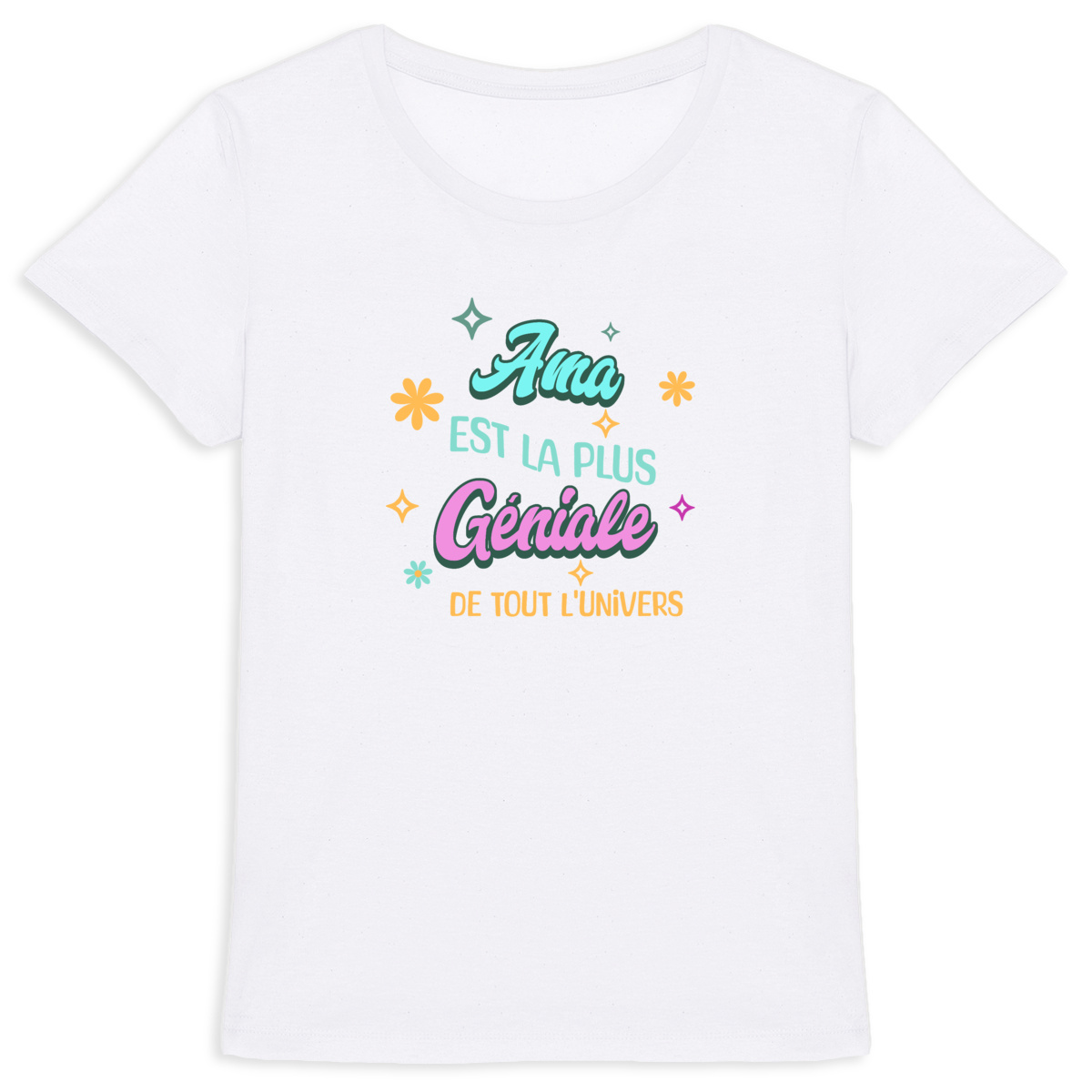 T-shirt Femme, Maman Basque "Ama est la plus géniale..."