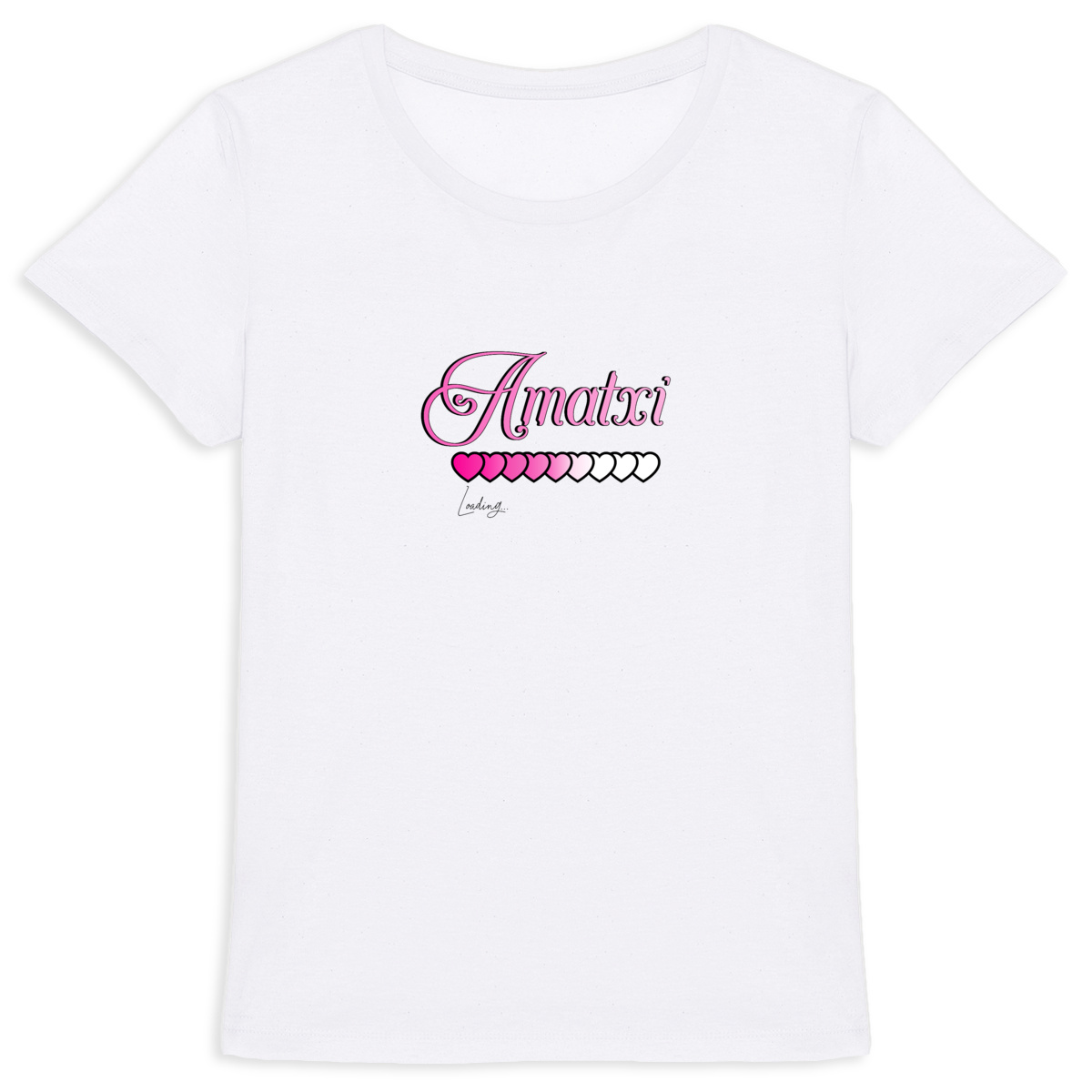 T-shirt femme, grand mère Basque " Amatxi loading"