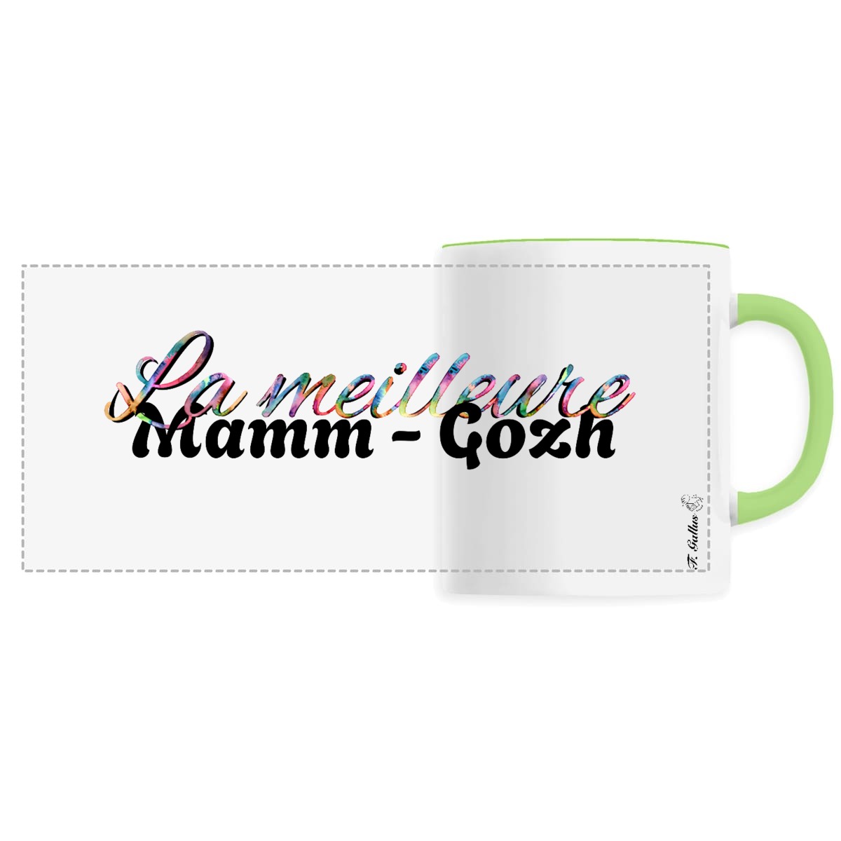 Mug Bretagne, mamie bretonne " la meilleure mamm- gozh"