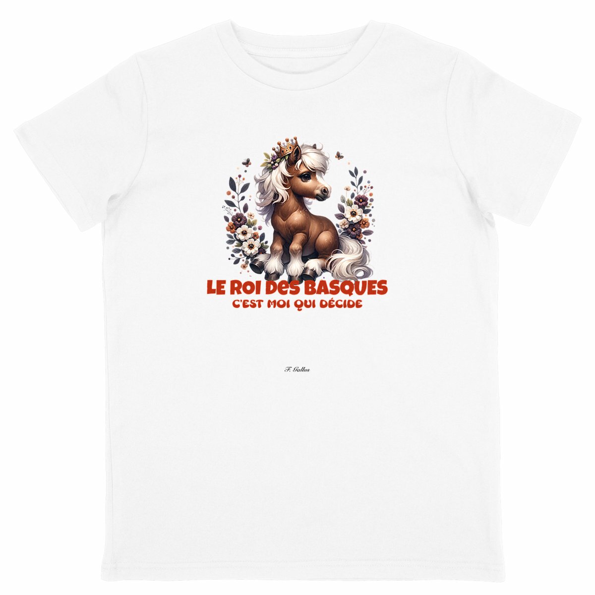 T-shirt Enfant Basque " Le roi des basques"