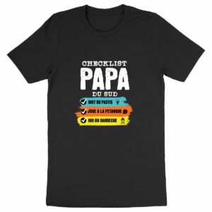 T-shirt papa Provence – Checklist Papa du sud