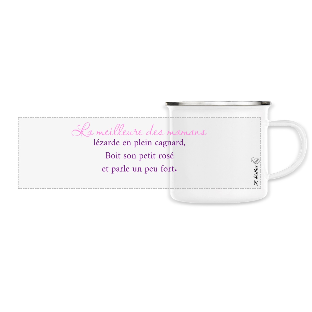 Mug Métal Provence " La meilleure des mamans "