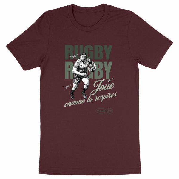 T-shirt Unisex Rugby - Joue comme tu respires