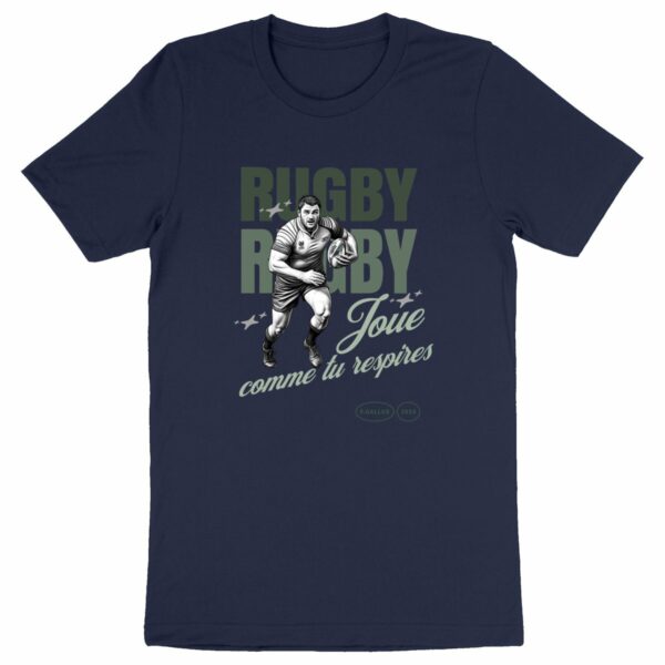 T-shirt Unisex Rugby - Joue comme tu respires